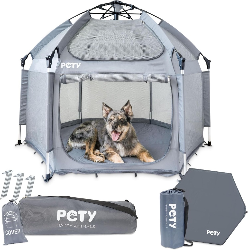 Tente mobile pour chien - 150 x 100 cm