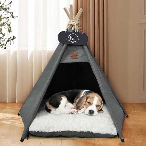 Chien Tente avec Coussin Lavable Animaux 40x40x50cm