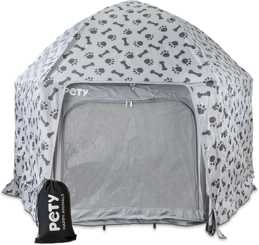 Housse de protection pour tente pour chien.